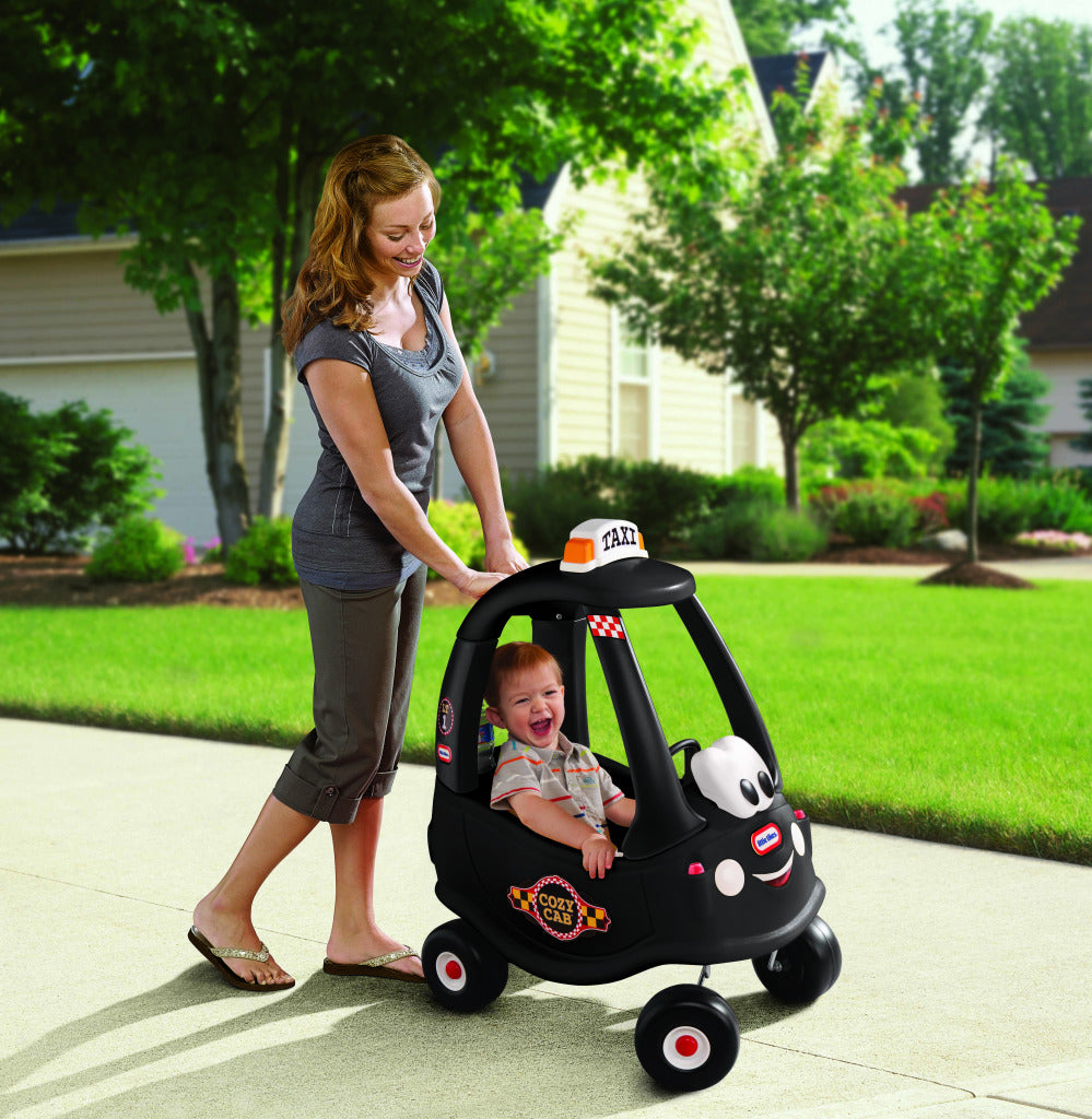 Kleine Tikes Little Tikes Muss Coupé Taxi Walking Car Schwarz