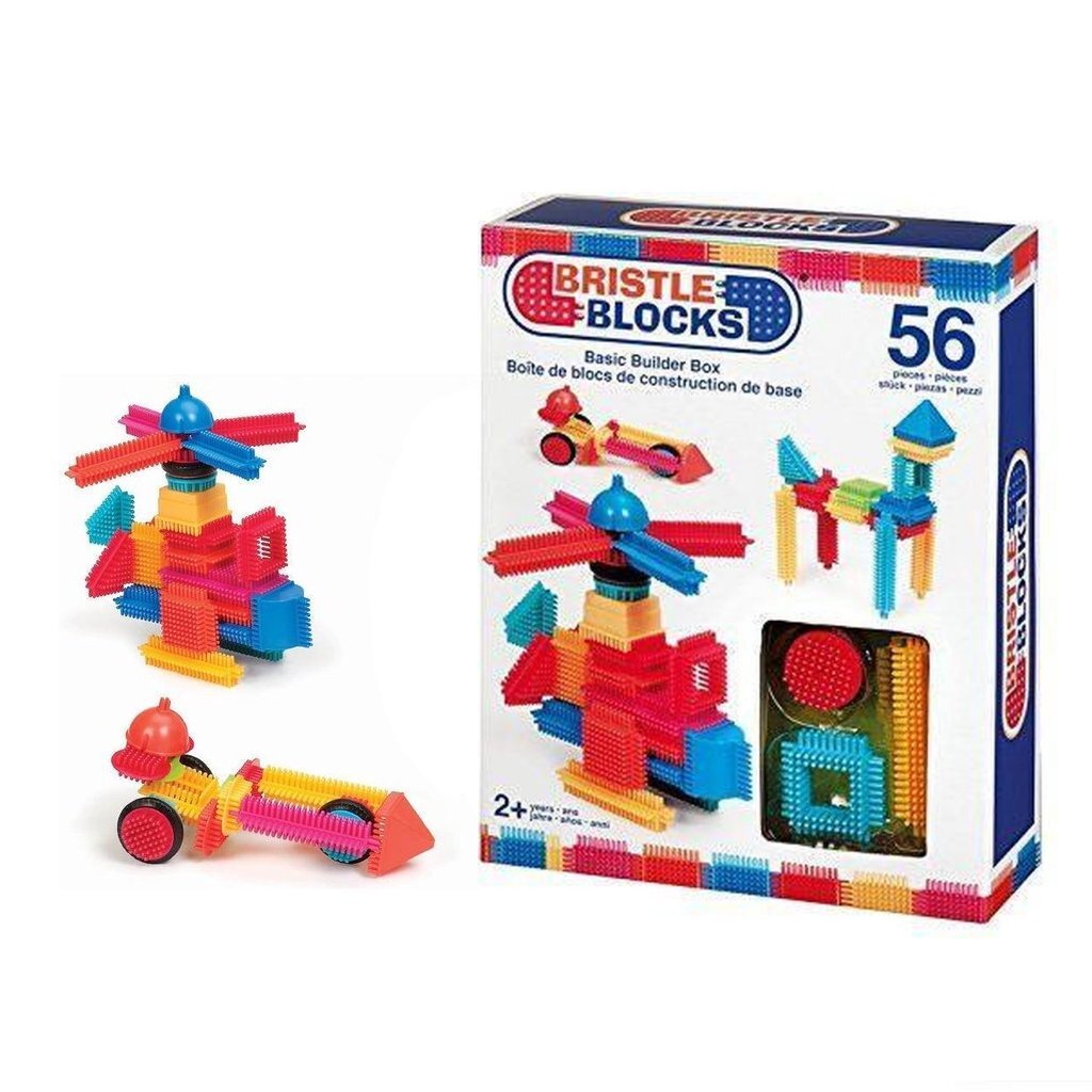 Bristle Blocks Box with 56 pieces