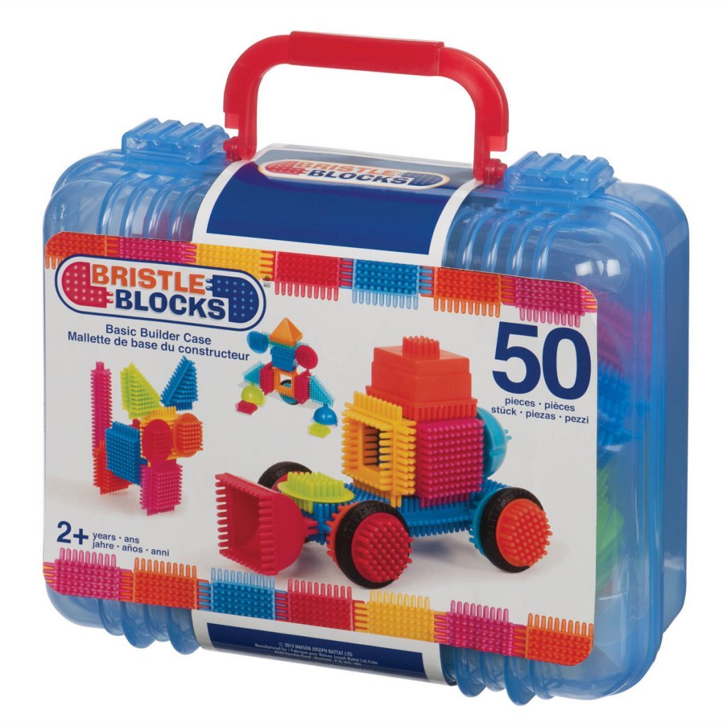 Bristle Blocks suitcase with 50 pieces