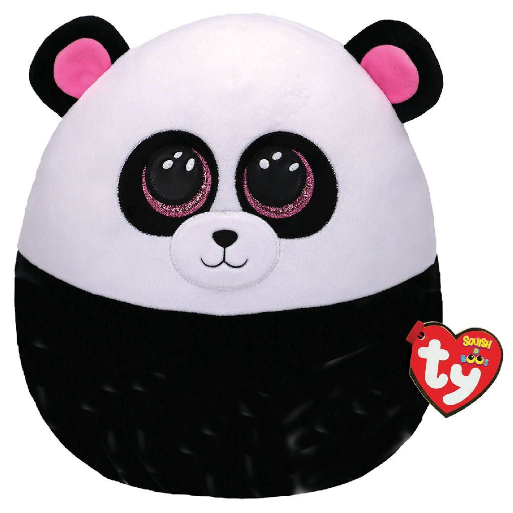 Ty squish en vred panda koselig pude bambus 31 cm