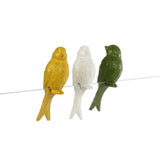 Cozydecor statue of sitting bird 4x3x7cm