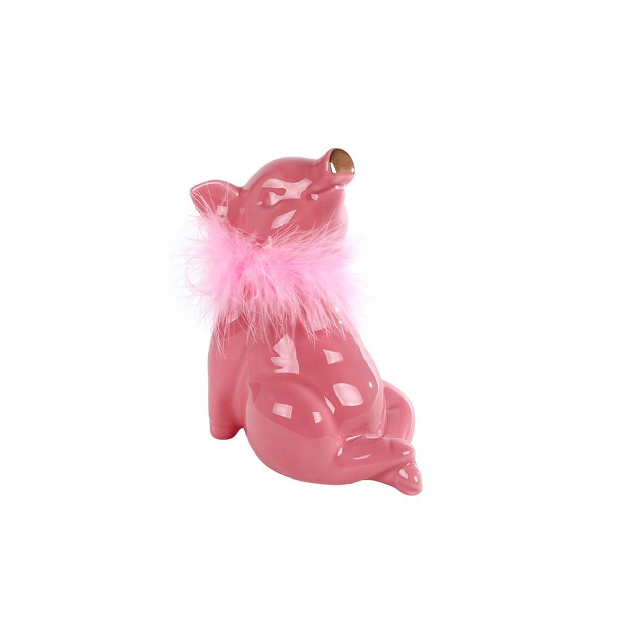 Money box pig lady pink earthenware