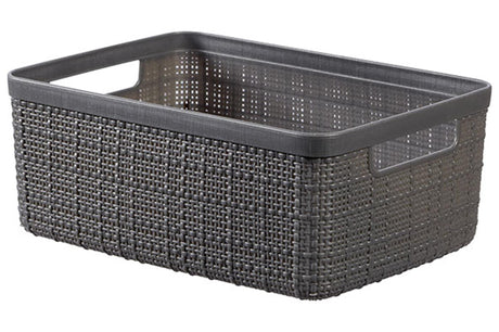 Curver jute korg s 5l mörkgrå