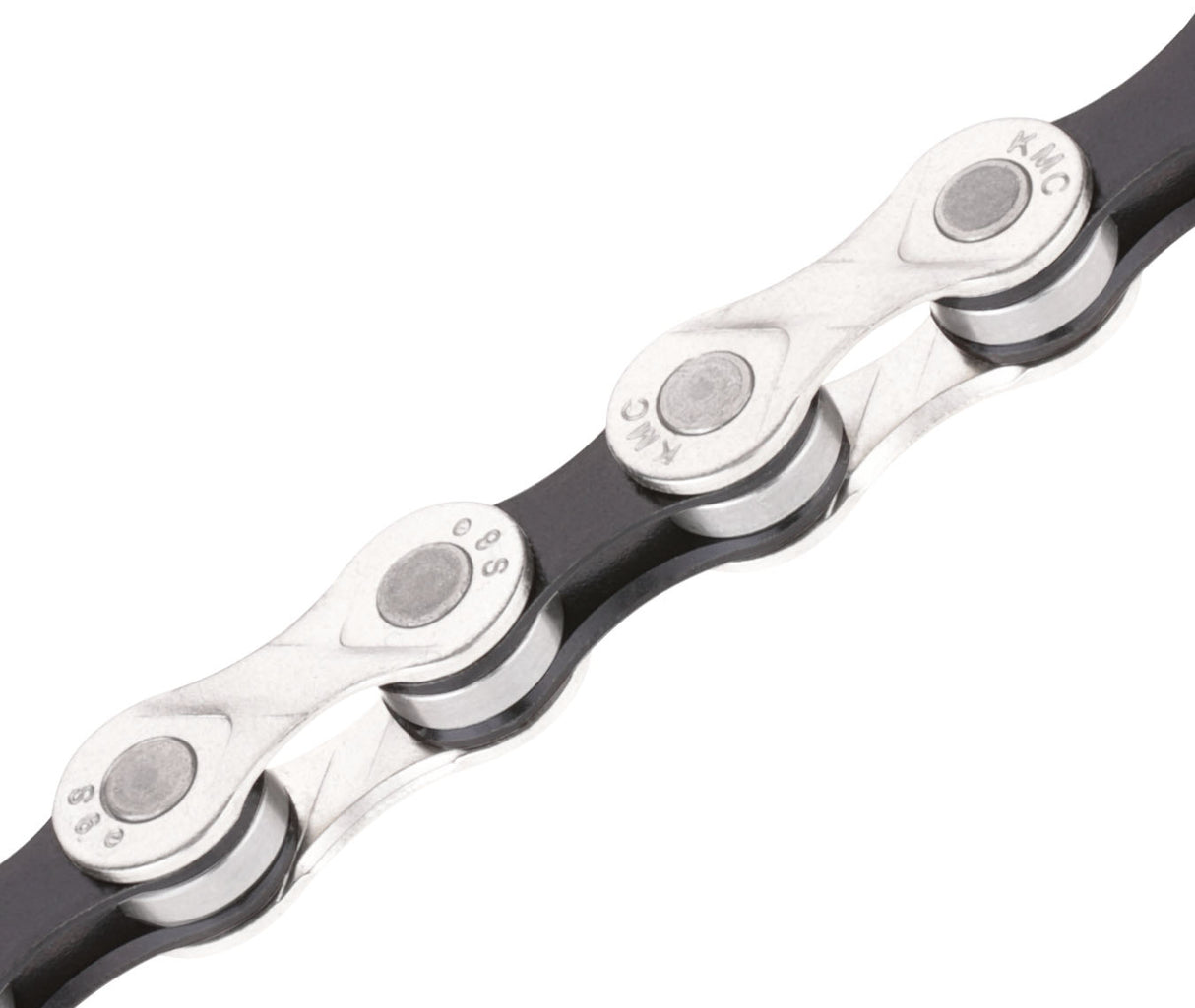 KM E9 E-Bike Bicycle Chain 9 SP 1 2x11 128 132 Silver Silver Black