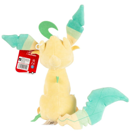 Jazwares pokémon fofinho pelúcia leaffeon, 20cm
