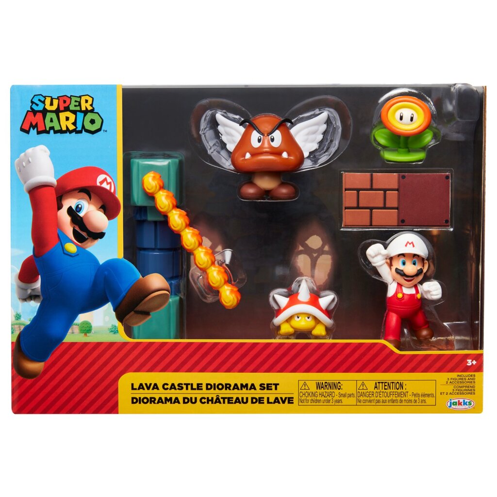 Set da gioco di Jakks Super Mario Lava Castello