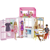 Barbie house with doll