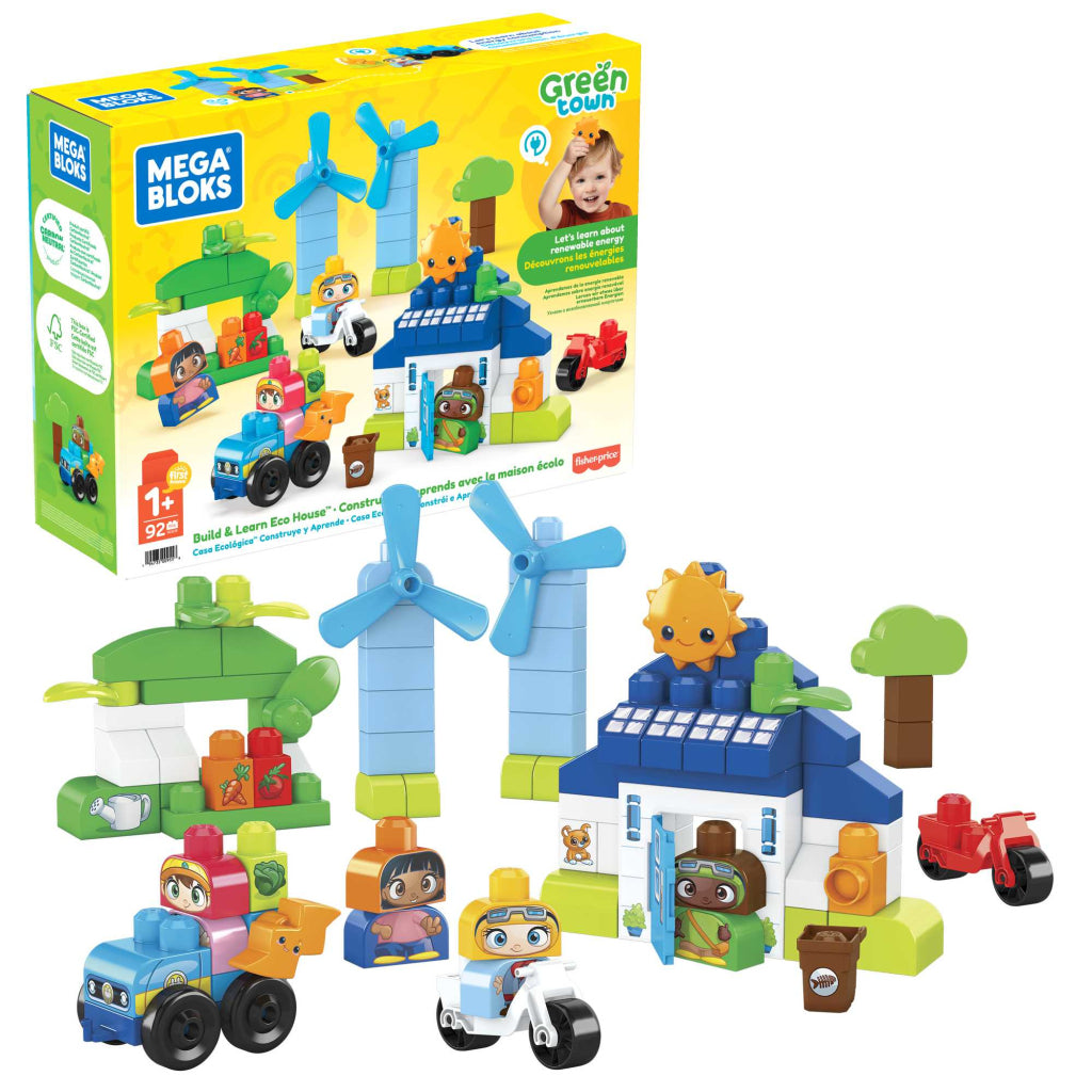 Mega Bloks Green Town Build and Learn House