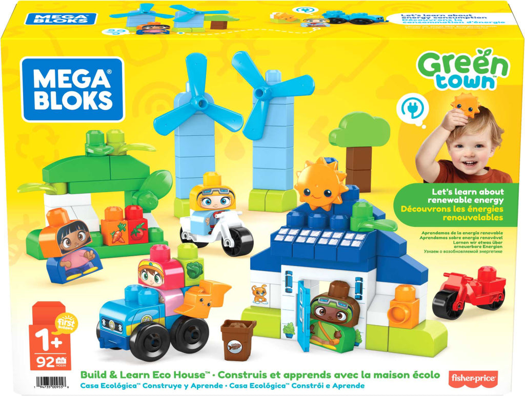 Mega Bloks Green Town Build and Learn House