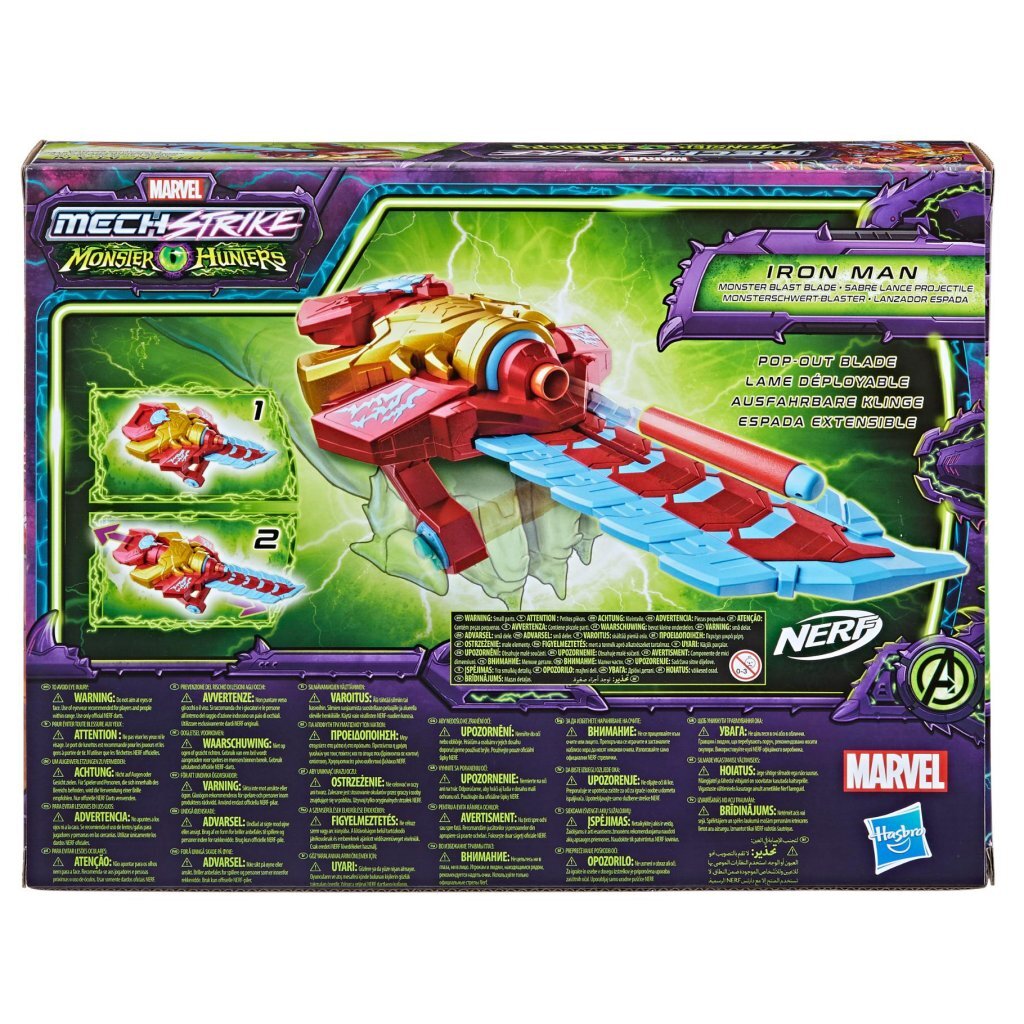 Nerf Marvel Merch Streik Monster Hunters Iron Man + 3 Dart