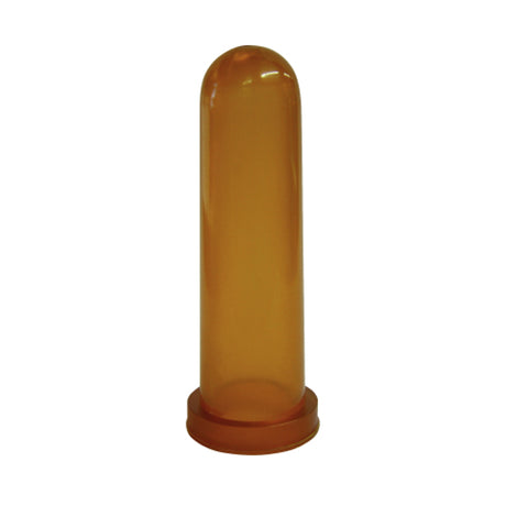 Calf teat rubber honey transparent 10cm