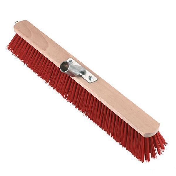Products broom 100cm nylon red plus pole holder