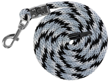 Abi lead rope mustang karjn hook silver black white
