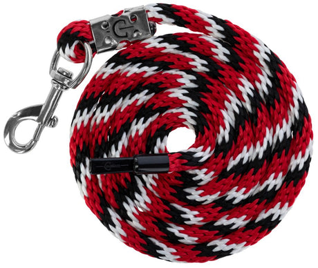 Abi lead rope mustang karjn hook redblackwhite