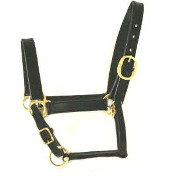 Products halter leather brown extra full
