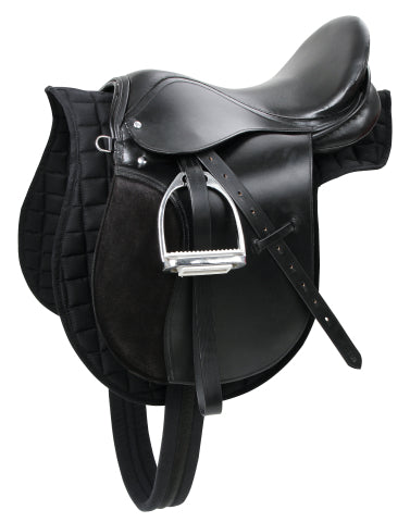 Products saddle starter set haflinger 17 5 black