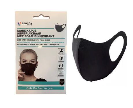 Produits masque buccal et nasal réutilisable noir mode