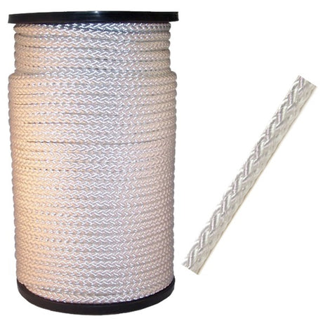 Producten nylon touw wit gevlochten 5mm 100m