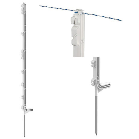 Ako products premium plastic pole white 107cm 5 pieces
