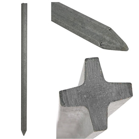 Ako products recycling post 7x7 x 200cm cross-profile