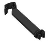 Ako products stand-off insulator t-post rear black 15 cm