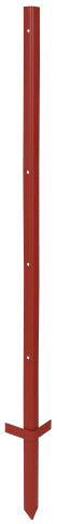 Ako products angle iron post red lacquered 3mm 115cm 10 pieces