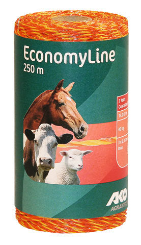 Ako products economyline electric fence yellow-orange 3rvs 016 250m