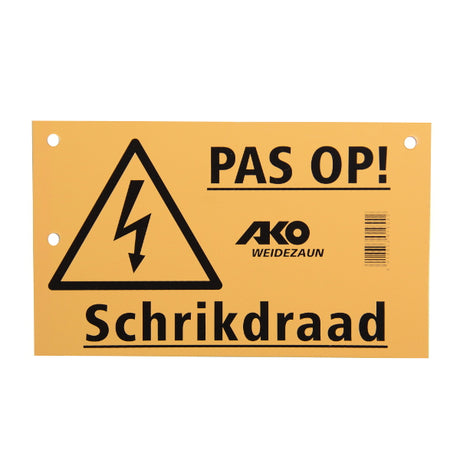 Ako sign beware of electric fence