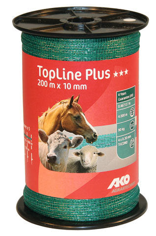 Ako products topline plus shock tape green 1cm 200m