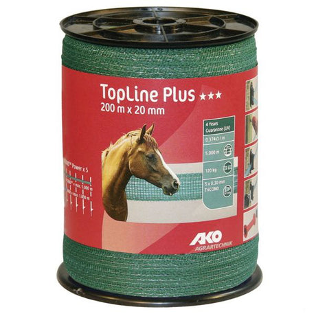 Ako products topline plus shock tape green 2cm 200m