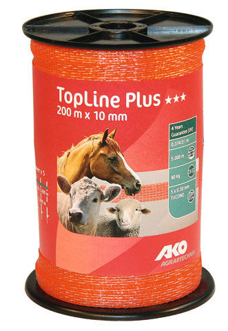 Ako products topline plus shock tape orange 1cm 200m