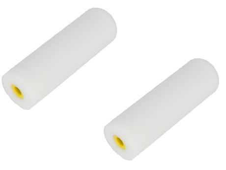 Products paint roller foam roller superfine white 10cm 2 pcs rounded outside