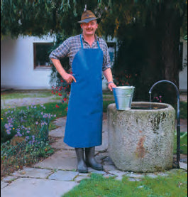 Producten melkschort blauw 120x75cm