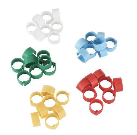 Products plastic clip 16 mm mixed colors 5x 20 pcs in blister
