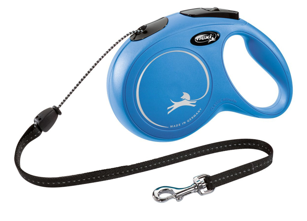 Products flexi retractable line new classic cord blue m 8 meters up to 20kg