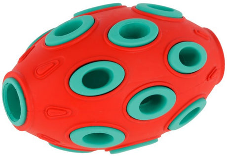 Produtos rugby toyfastic para preencher vermelho turquesa 12 x 7 5 cm