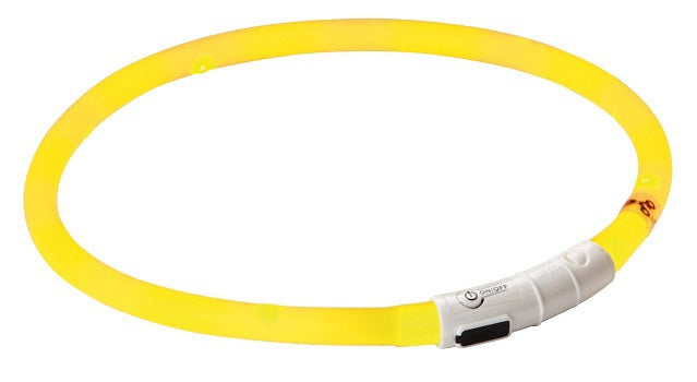 Kerbl maxi safe led collar yellow length 55 cm