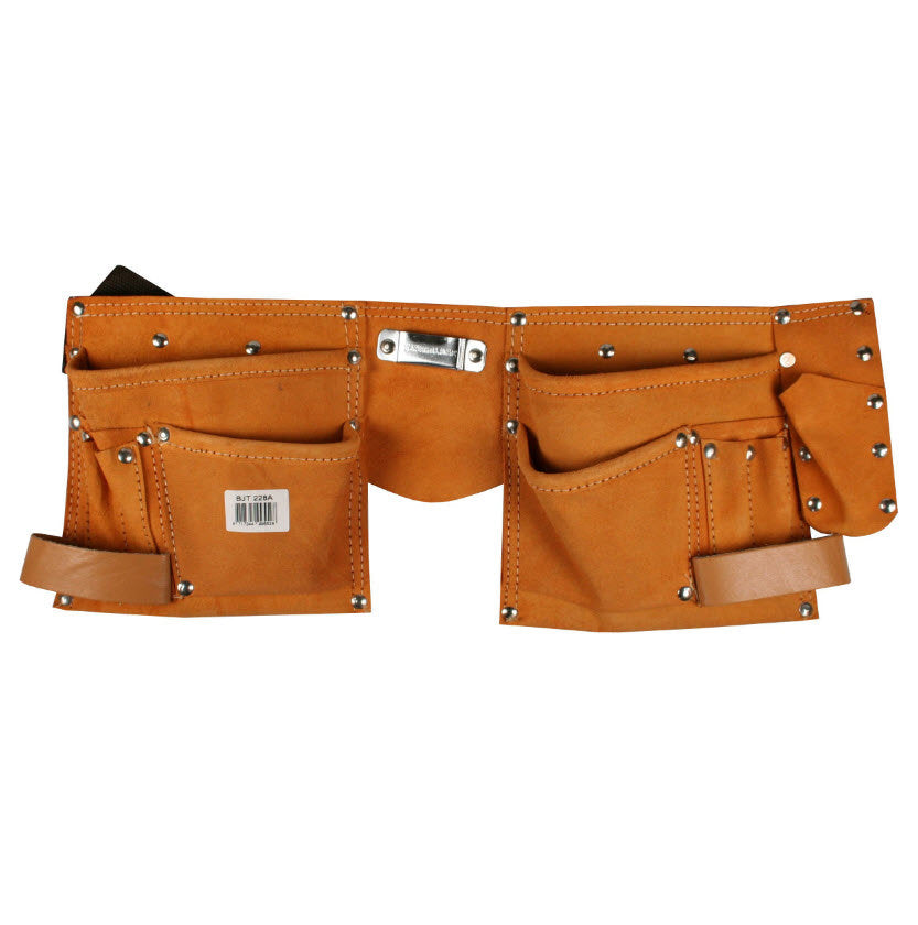 Denim apron tool apron leather 10 pockets