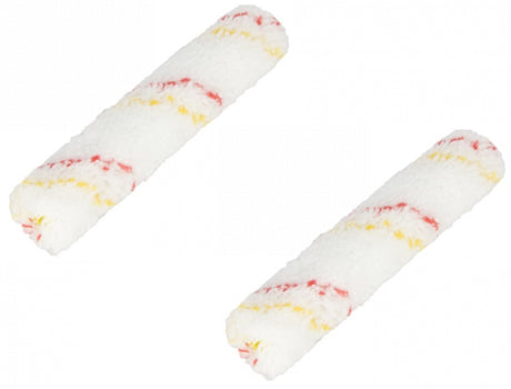 Products paint roller microfiber red-yellow thread 9mm pile 11cm 2pcs