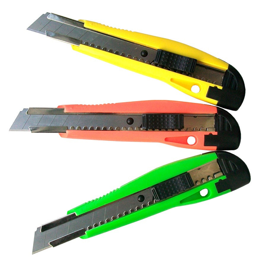 Con:p snap-off knife 18mm plastic box - b20870