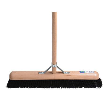 Mm eurotool producten kamer zaalveger fsc 29cm hout kunsthaar mm met steel 150cm