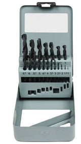 Drill set 19-piece HSS steel cassette
