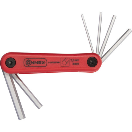 Juego de llaves hexagonales Connex de 6 caras, 2,5-8 mm, 6 piezas - coxt560206