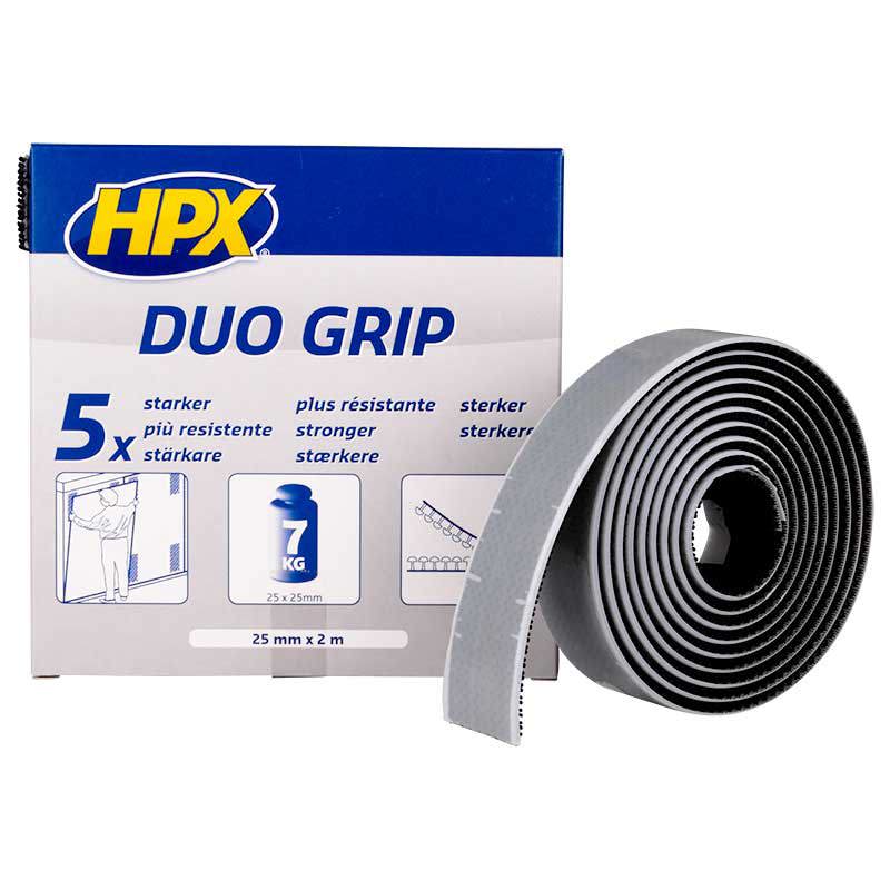 Hpx Duo Grip Klickband schwaarz 25mm x 2m