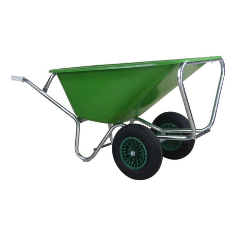 Fort producten kruiwagen f s 165l groen hdpe bak verz onderstel 2 wiel