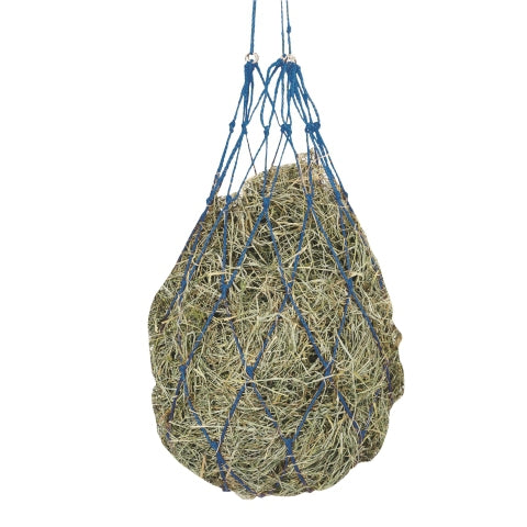 Products hay net with rings blue
