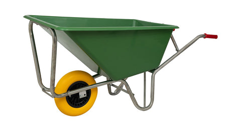 Mm producten kruiwagen 160liter poly verz onderstel ged 1 nml wiel