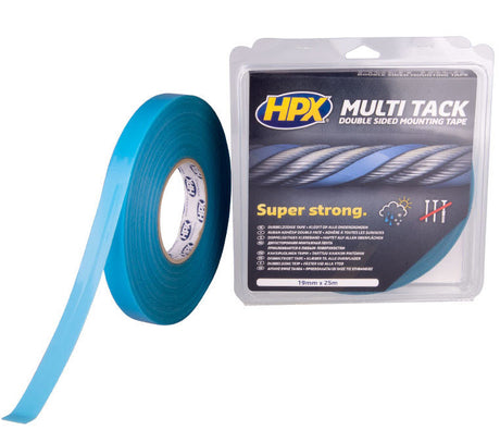 Hpx double-sided multi-tack tape | semi-transparent | 19mm x 25m - pa1925 pa1925