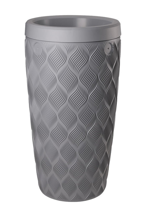 Produtos chuva barril fluxo cinza platina 240l incl. plantador