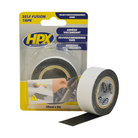 Hpx self-vulcanizing tape | black | 25mm x 3m - sf2503 sf2503